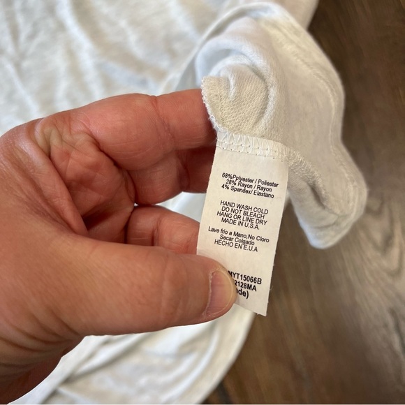 ADORA Slub patchwork Flutter Elbow Knit Top SZ LG - Picture 3 of 3